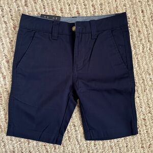 Chaps Dark Blue Flat Front Shorts